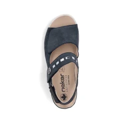 Rieker Women'S Strappy Sandals Steel Blue