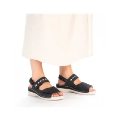 Rieker Women'S Strappy Sandals Steel Blue