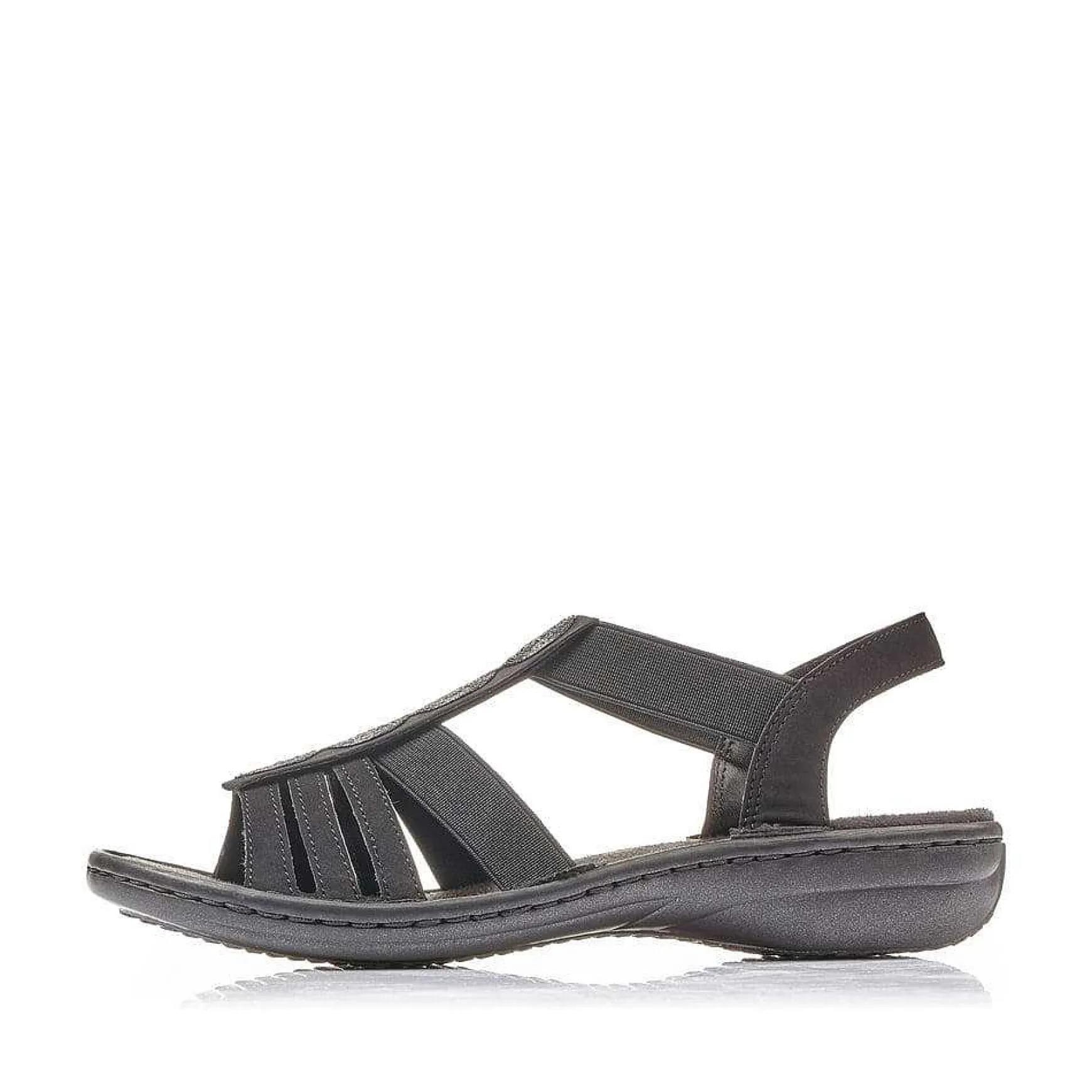 Rieker Women'S Strappy Sandals Jet Black