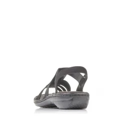 Rieker Women'S Strappy Sandals Jet Black