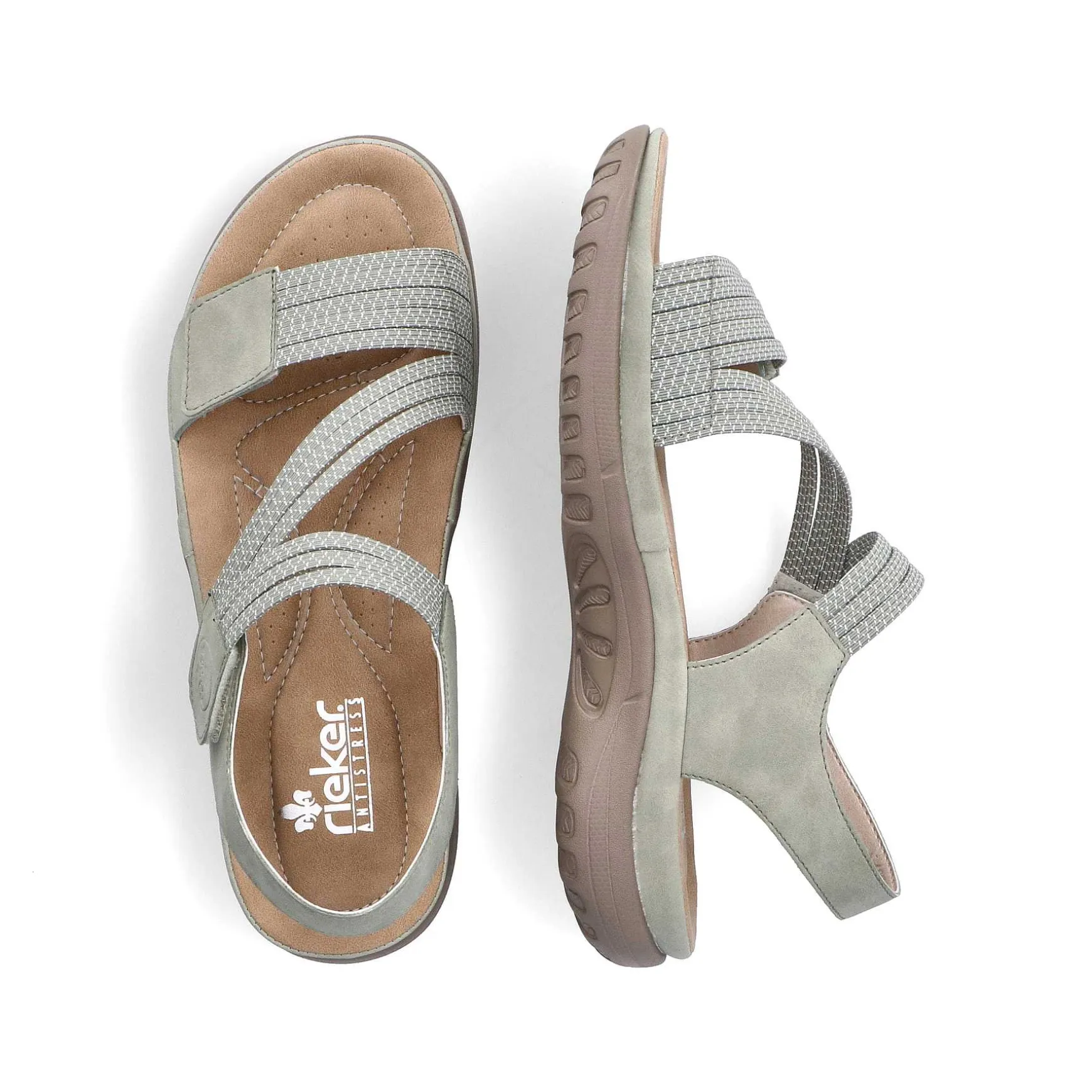 Rieker Women'S Strappy Sandals Mint Green