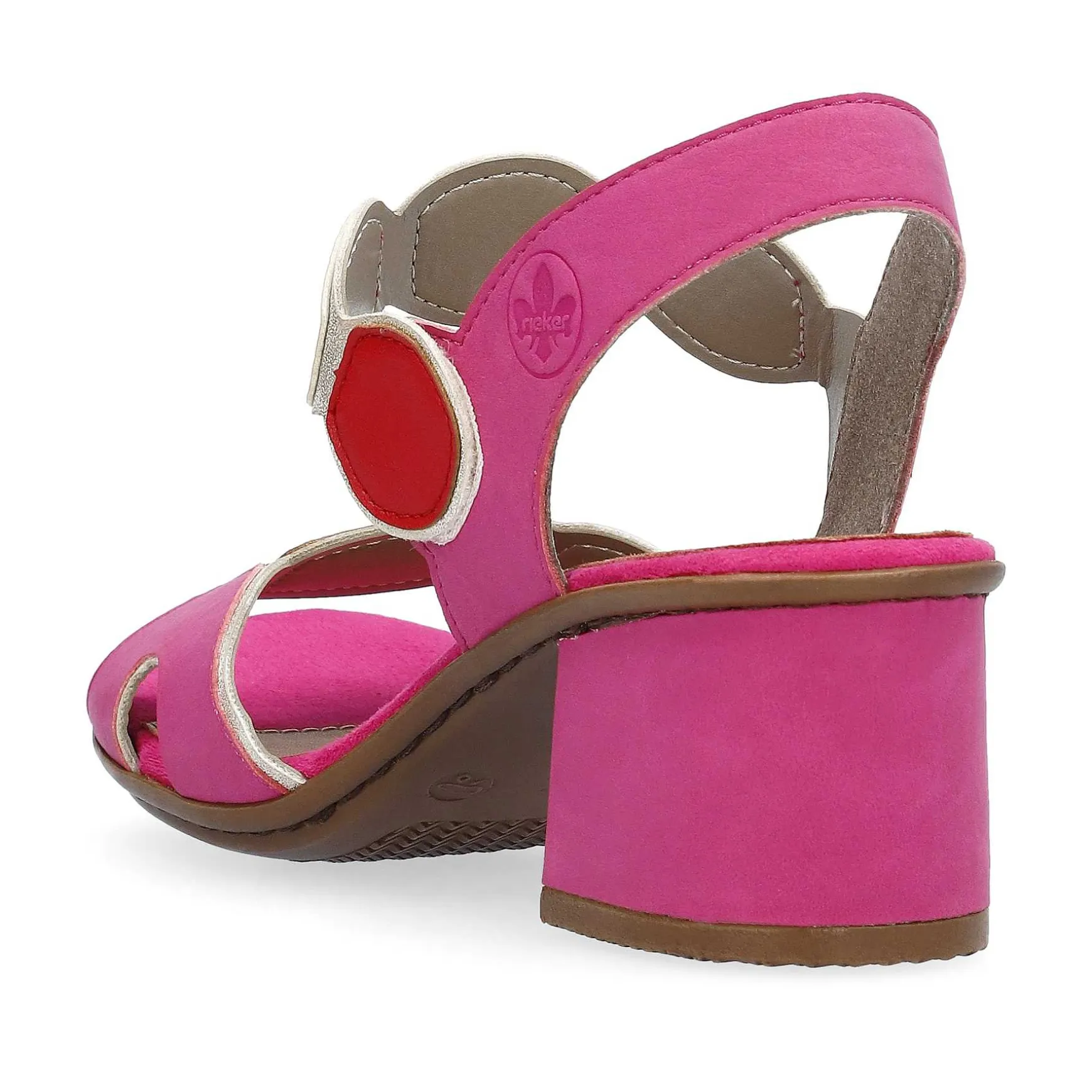 Rieker Women'S Strappy Sandals Pink