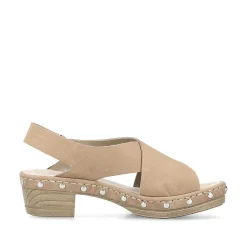 Rieker Women'S Strappy Sandals Light Beige