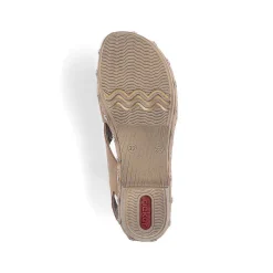 Rieker Women'S Strappy Sandals Light Beige