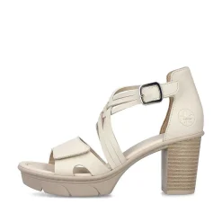 Rieker Women'S Strappy Sandals Cream Beige