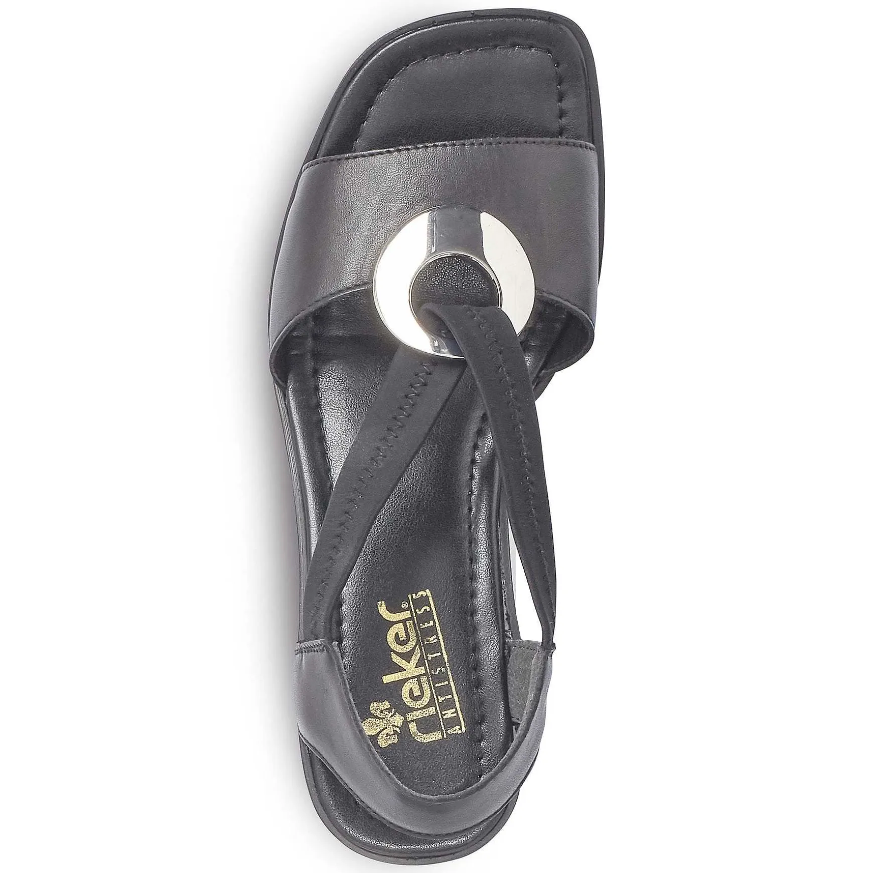 Rieker Women'S Strappy Sandals Night Black