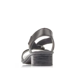 Rieker Women'S Strappy Sandals Night Black