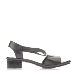 Rieker Women'S Strappy Sandals Night Black