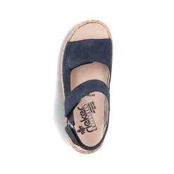 Rieker Women'S Strappy Sandals Pacific Blue