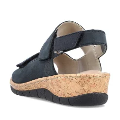 Rieker Women'S Strappy Sandals Pacific Blue