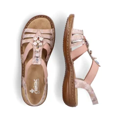 Rieker Women'S Strappy Sandals Old Pink