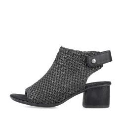 Rieker Women'S Strappy Sandals Jet Black