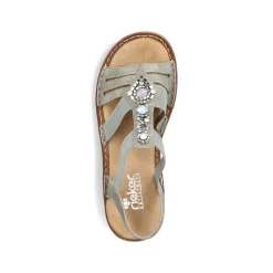 Rieker Women'S Strappy Sandals Mint Green