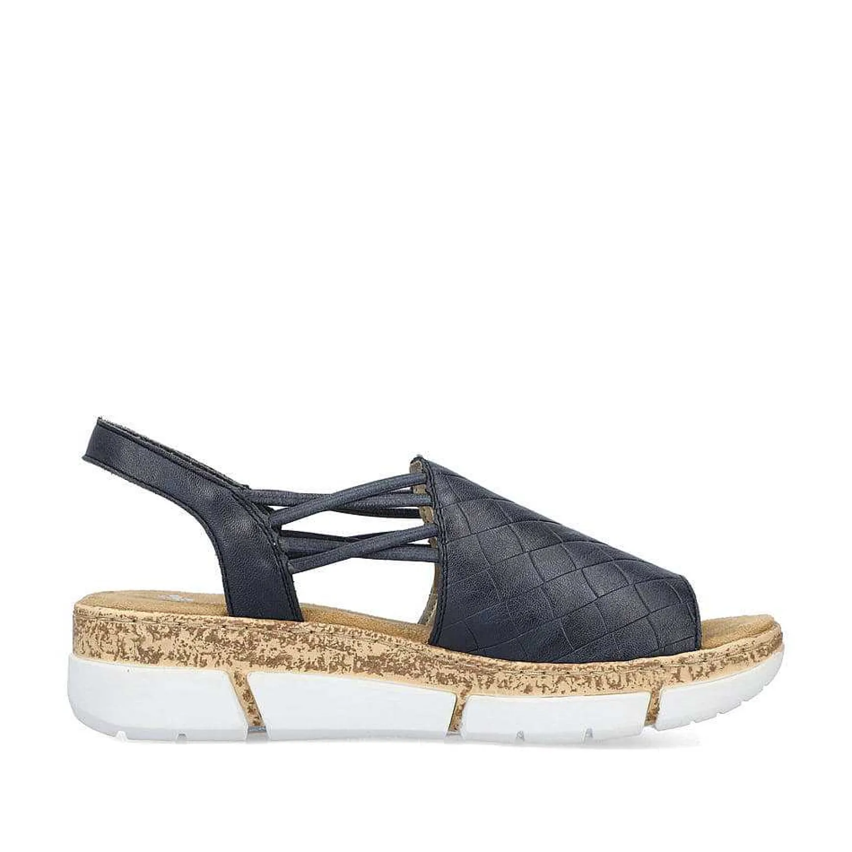 Rieker Women'S Strappy Sandals Navy Blue