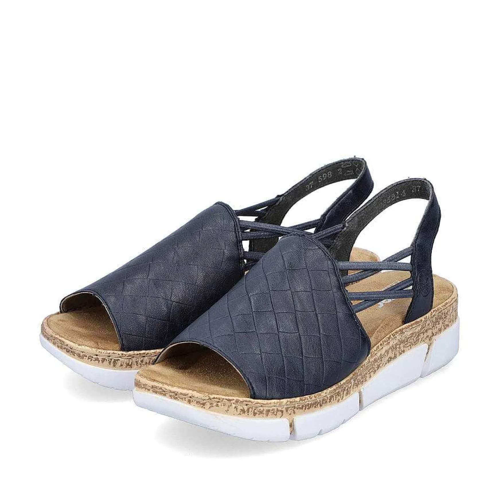 Rieker Women'S Strappy Sandals Navy Blue
