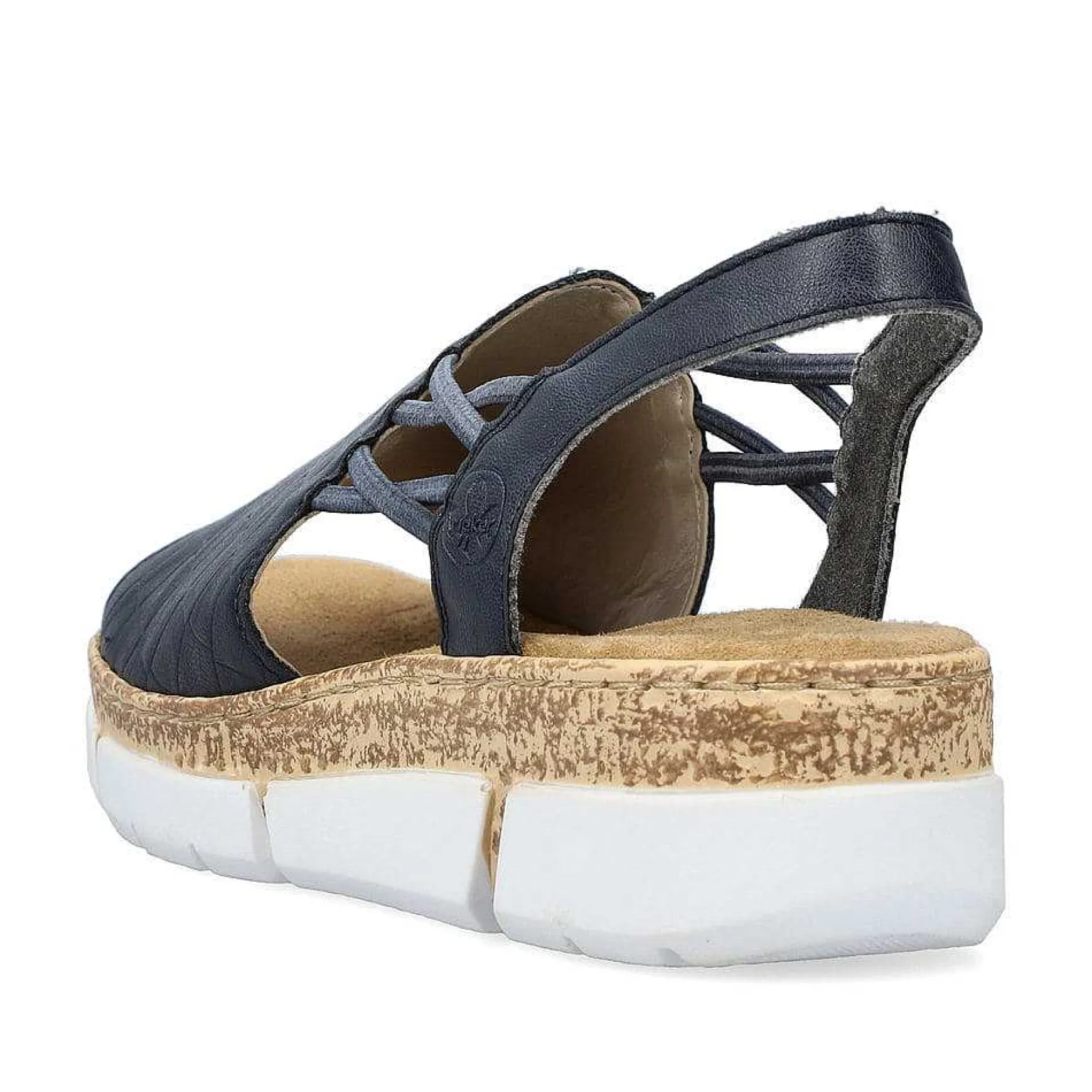 Rieker Women'S Strappy Sandals Navy Blue