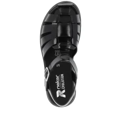 Rieker Women'S Strappy Sandals Noir