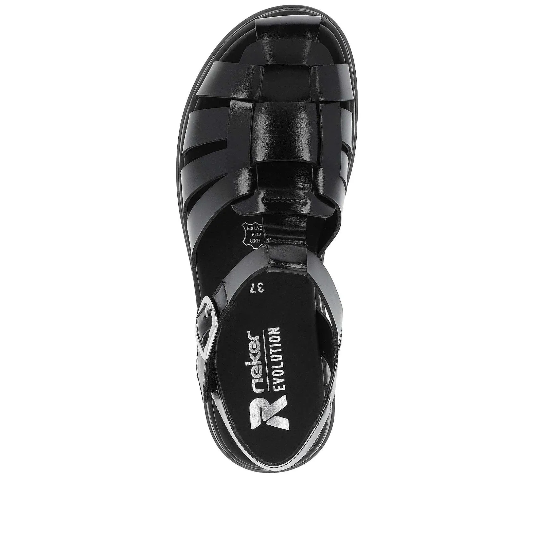 Rieker Women'S Strappy Sandals Noir