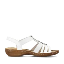 Rieker Women'S Strappy Sandals Lily White