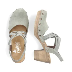 Rieker Women'S Strappy Sandals Mint Green