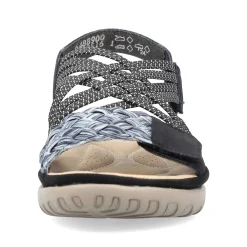 Rieker Women'S Strappy Sandals Night Black