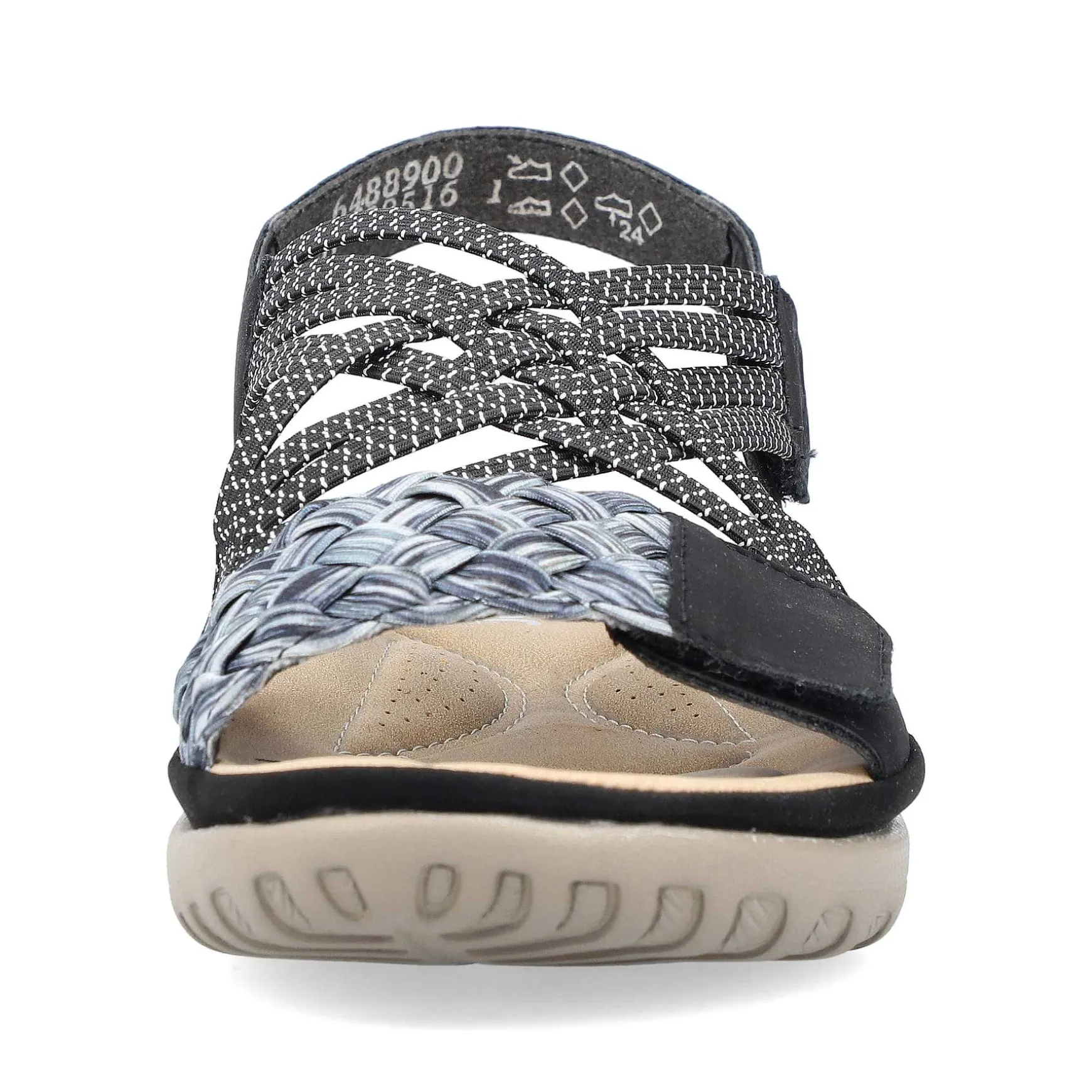 Rieker Women'S Strappy Sandals Night Black