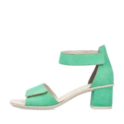 Rieker Women'S Strappy Sandals Leaf Green