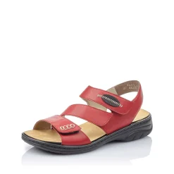 Rieker Women'S Strappy Sandals Cherry Red