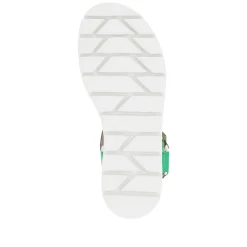 Rieker Women'S Strappy Sandals Emerald Green Metallic