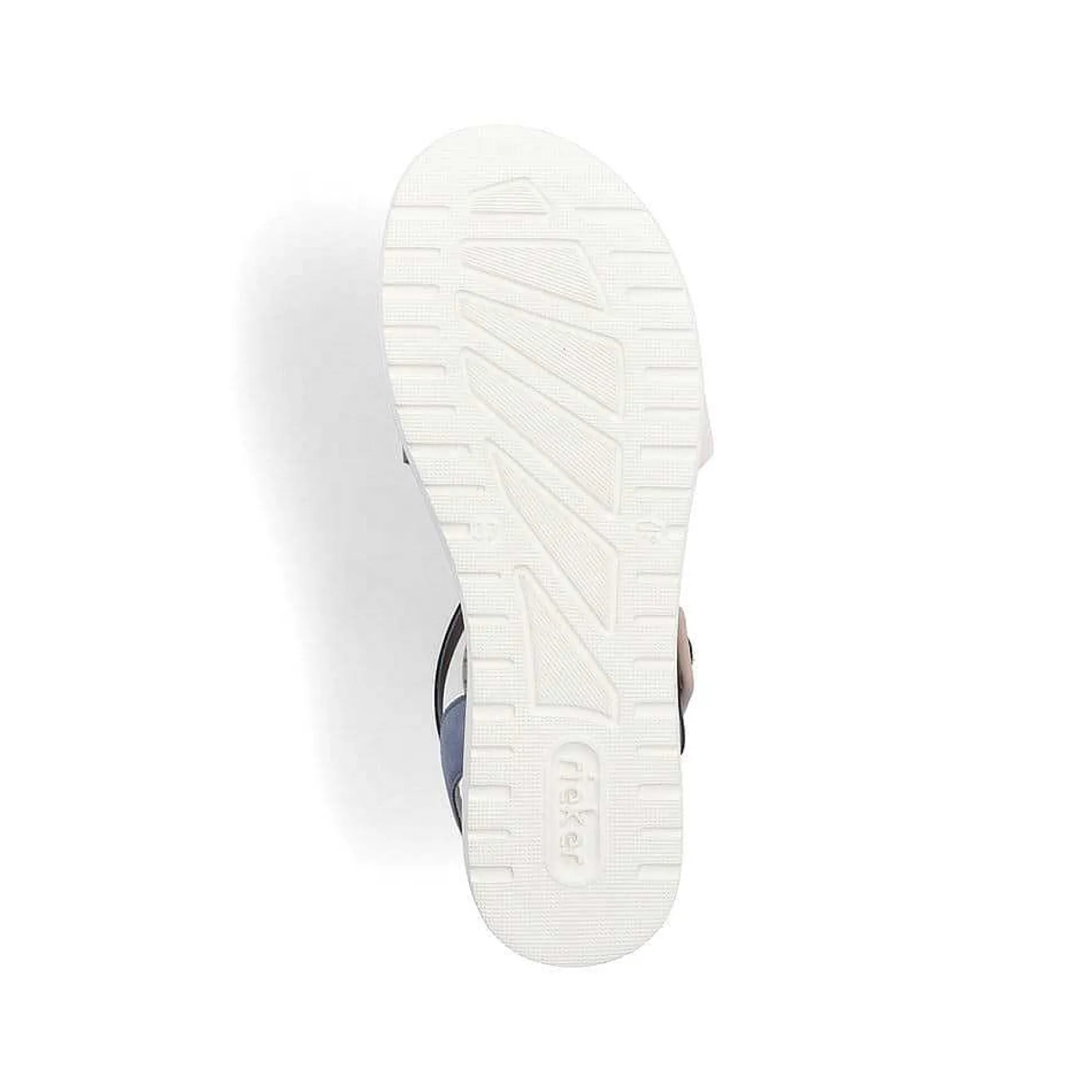 Rieker Women'S Strappy Sandals Pacific Blue-Old White