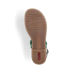 Rieker Women'S Strappy Sandals Leaf Green