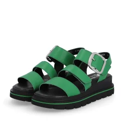 Rieker Women'S Strappy Sandals Emerald Green