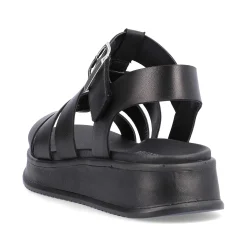 Rieker Women'S Strappy Sandals Night Black