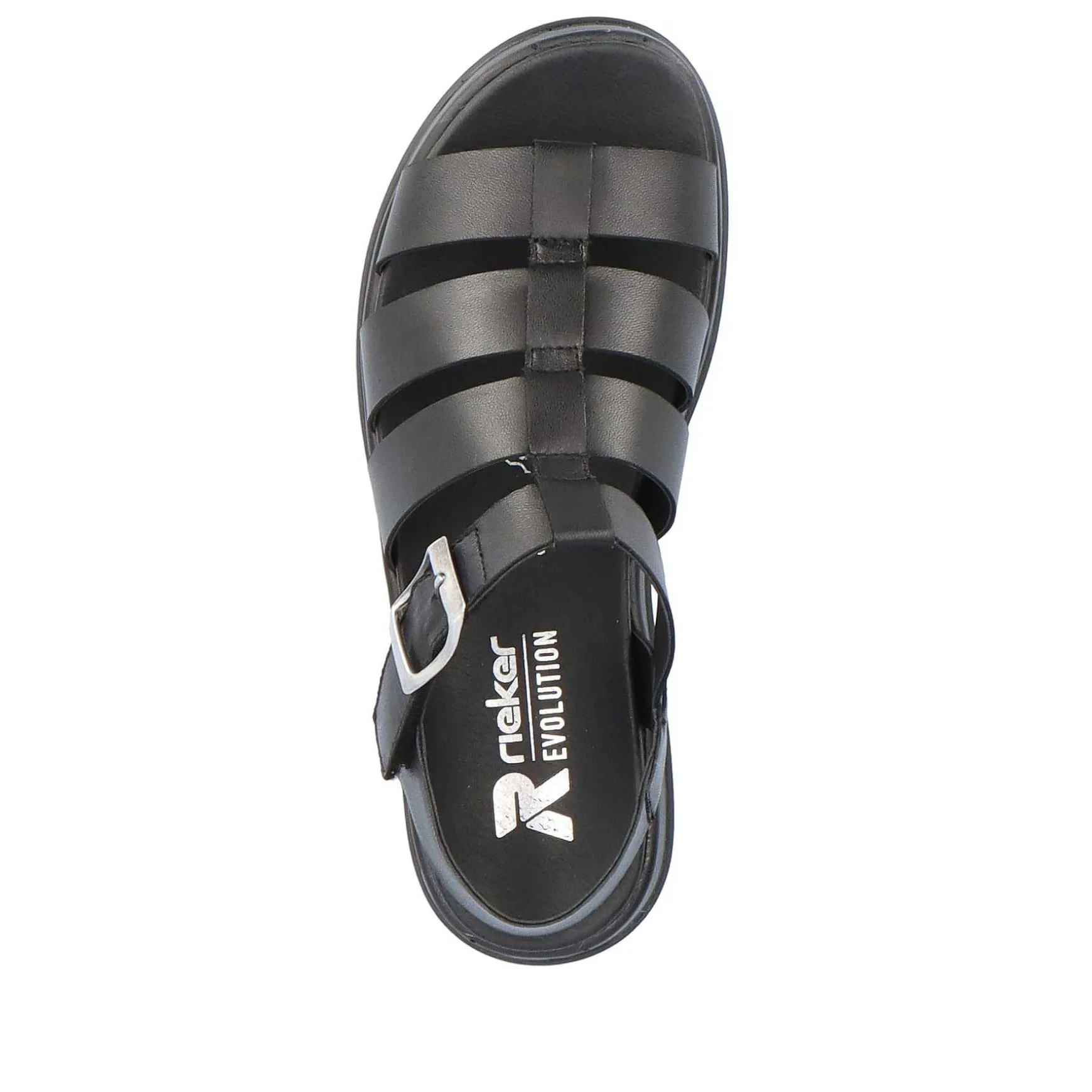 Rieker Women'S Strappy Sandals Night Black