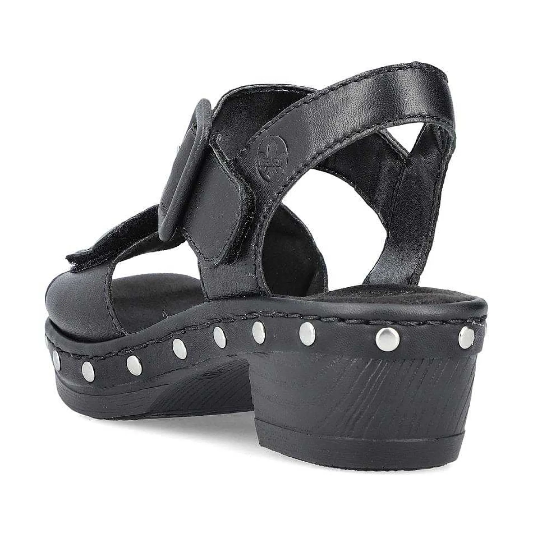 Rieker Women'S Strappy Sandals Asphalt Black