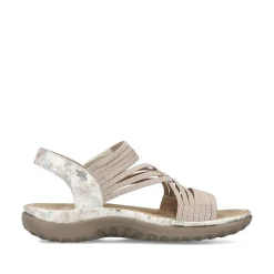 Rieker Women'S Strappy Sandals Cream Beige