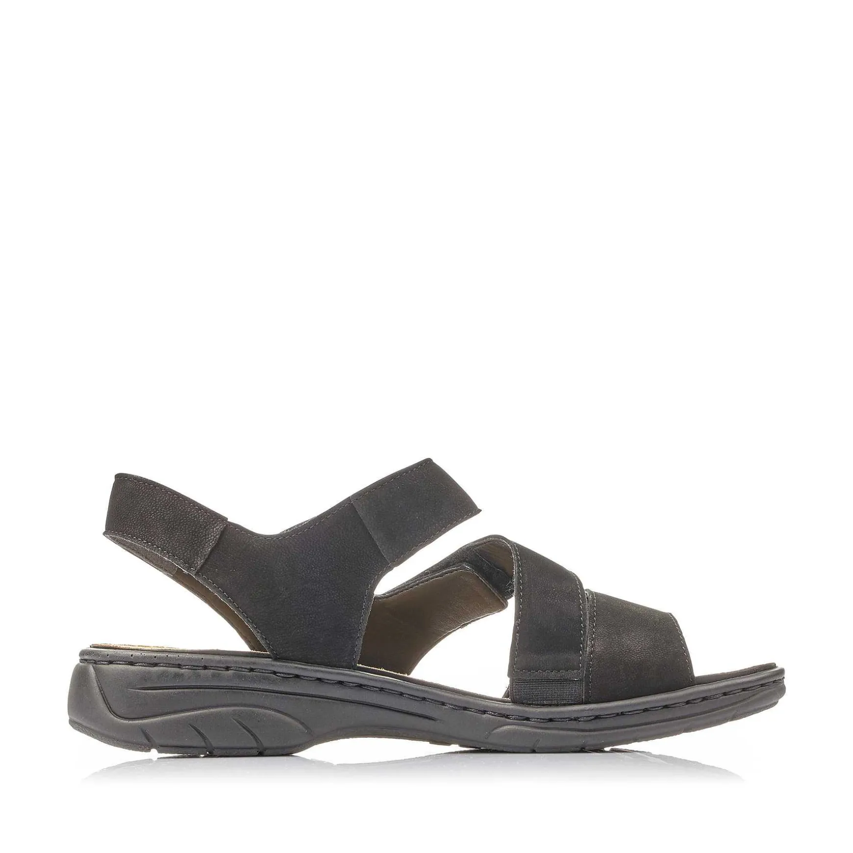 Rieker Women'S Strappy Sandals Jet Black