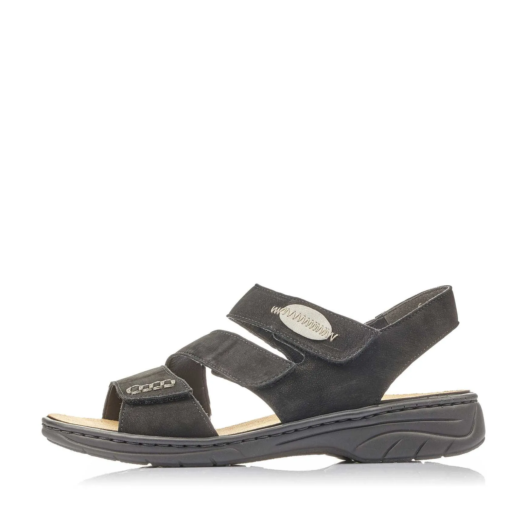 Rieker Women'S Strappy Sandals Jet Black