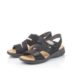 Rieker Women'S Strappy Sandals Jet Black