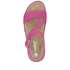 Rieker Women'S Strappy Sandals Pink