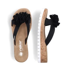 Rieker Women'S Toe Separator Jet Black