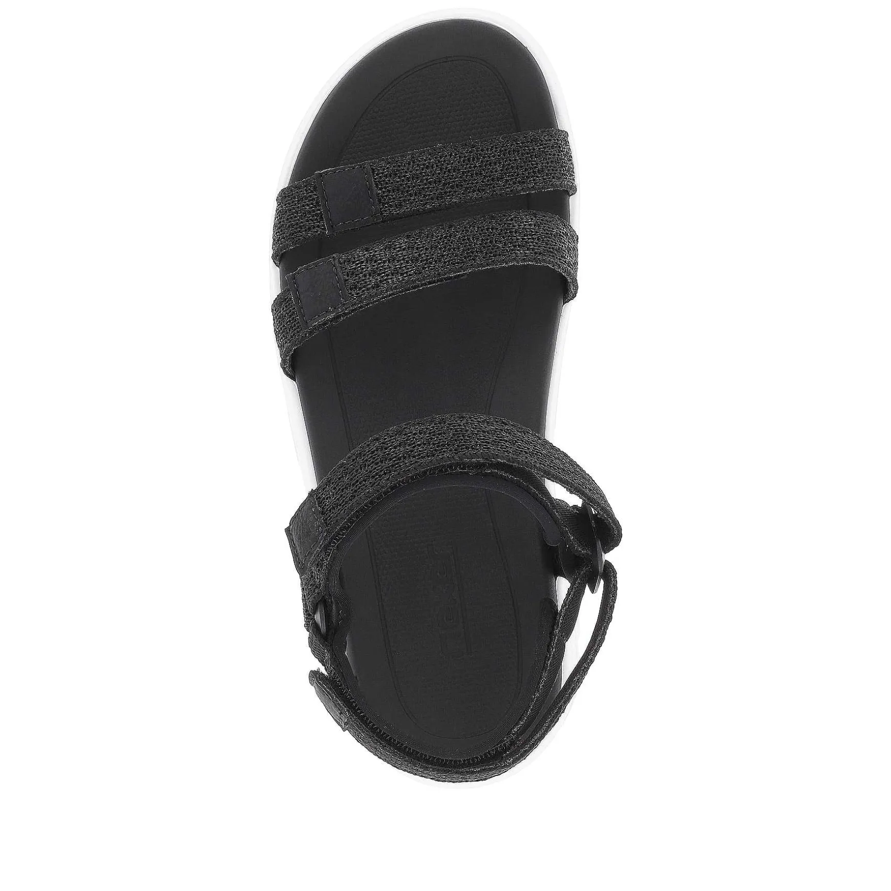 Rieker Women'S Trekking Sandals Deep Black