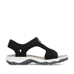 Rieker Women'S Trekking Sandals Jet Black