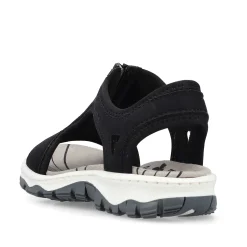 Rieker Women'S Trekking Sandals Jet Black