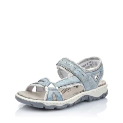 Rieker Women'S Trekking Sandals Sky Blue