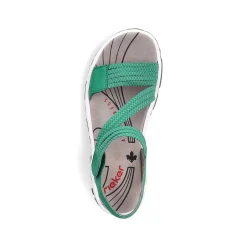 Rieker Women'S Trekking Sandals Grass Green