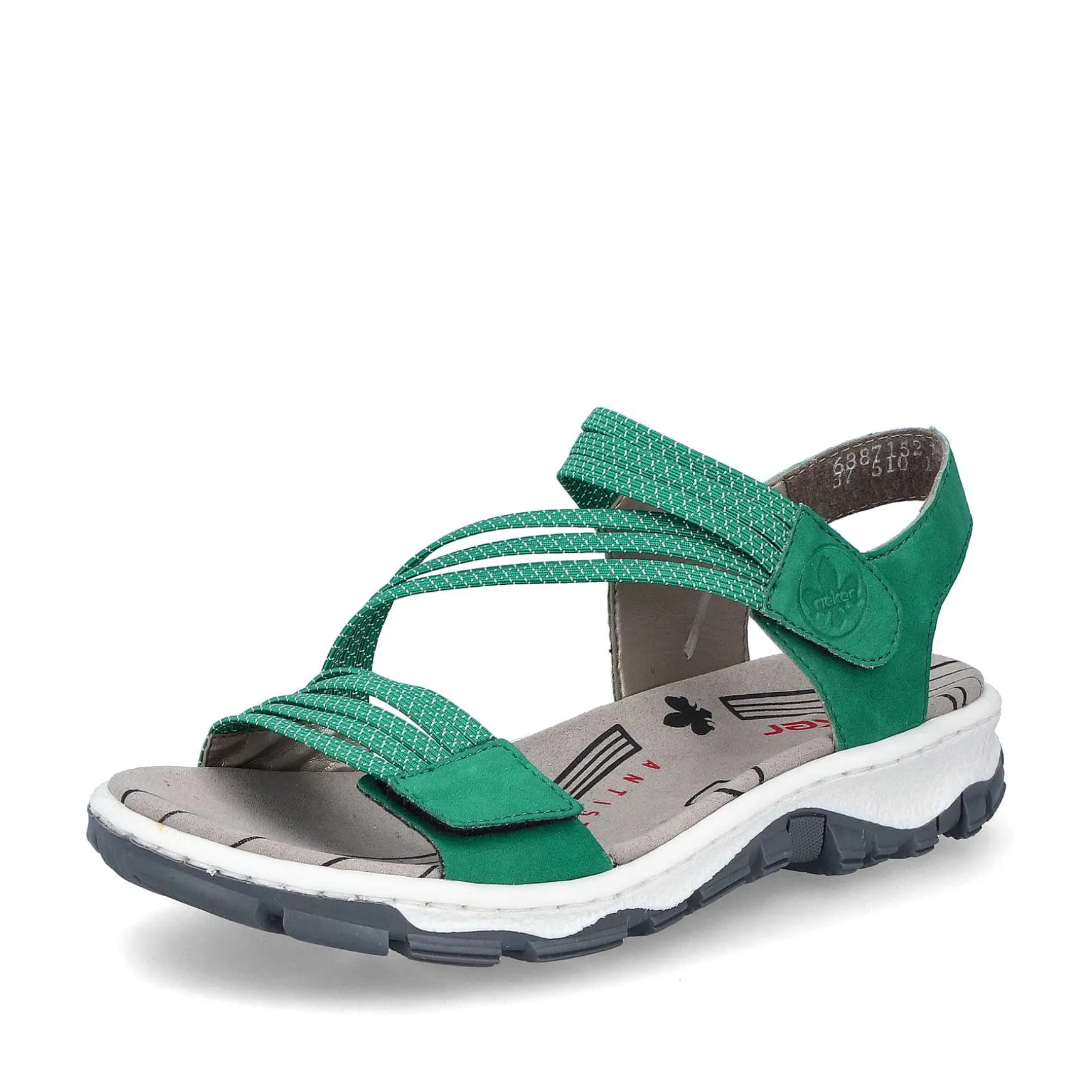 Rieker Women'S Trekking Sandals Grass Green