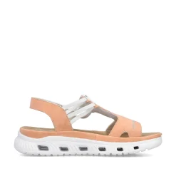 Rieker Women'S Trekking Sandals Pastel Orange