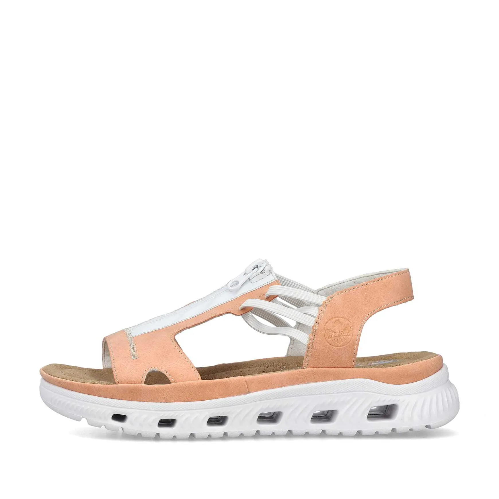 Rieker Women'S Trekking Sandals Pastel Orange