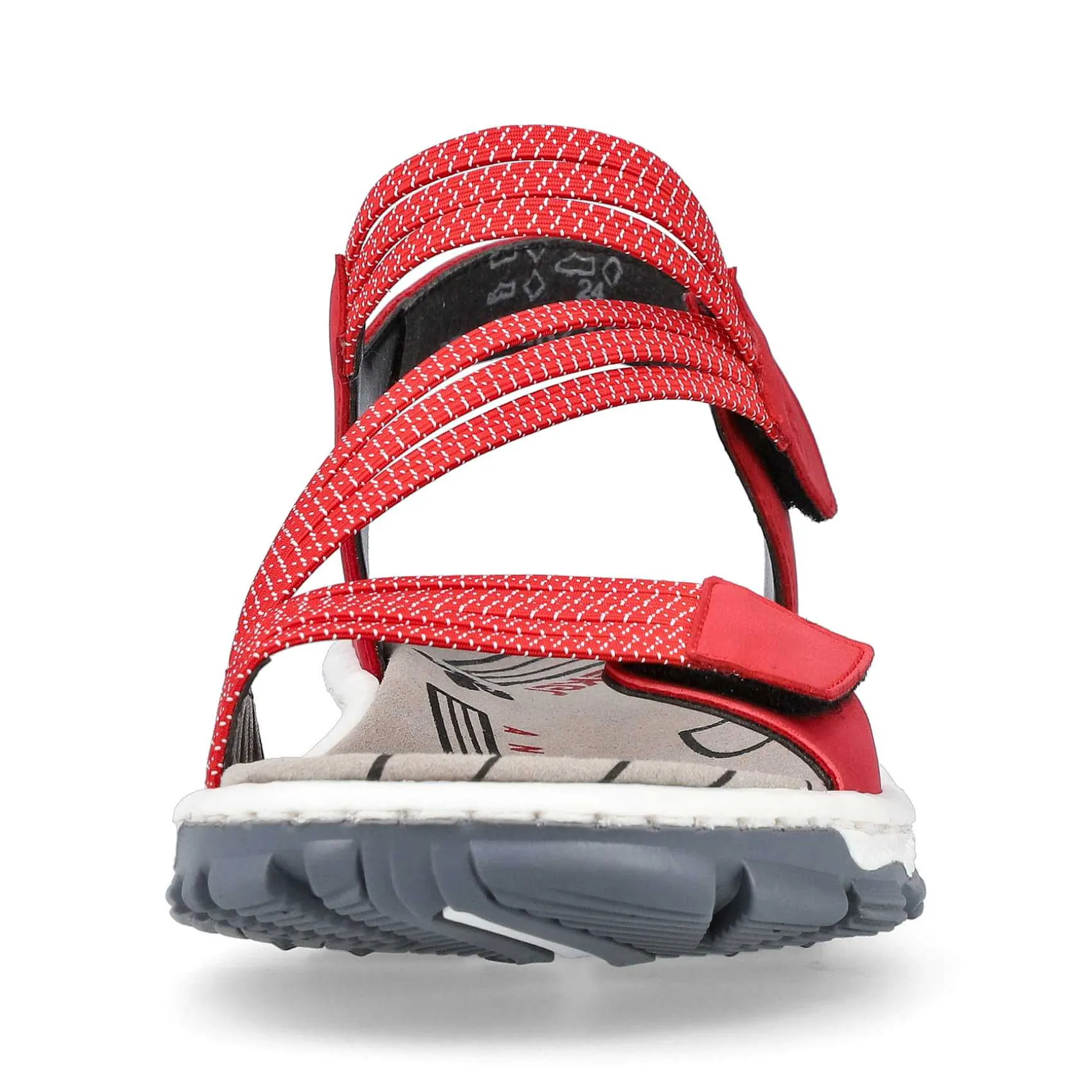Rieker Women'S Trekking Sandals Cherry Red